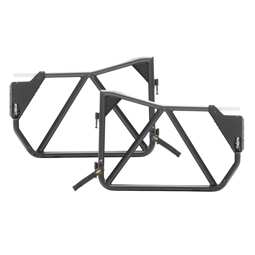 Smittybilt GEN3 Front Tube Doors2018+ JEEP® JL 2/4-DOOR2020 JEEP® JT GLADIATOR These next generation tube doors from Smittybilt are easy to install and available for JLs. Each door's unique design complements the looks of your JL without sacrificing strength and rigidity.
• Able to use OE mirrors
• Interior/Exterior Accessible Handle
• Billet Aluminum Handle
• Enclosed Latch Housing
• Impact Resistant Edge Guard/End Caps
• Limit Straps Included
• Optional Door Skins available (77796)
• Optional Trail Mirrors available (77798)